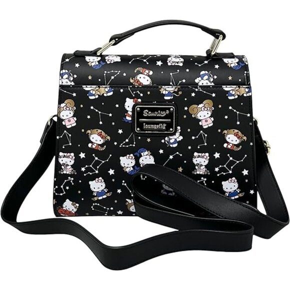 Loungefly Sanrio Hello Kitty Zodiac Allover Print Crossbody Purse - Picture 4 of 11